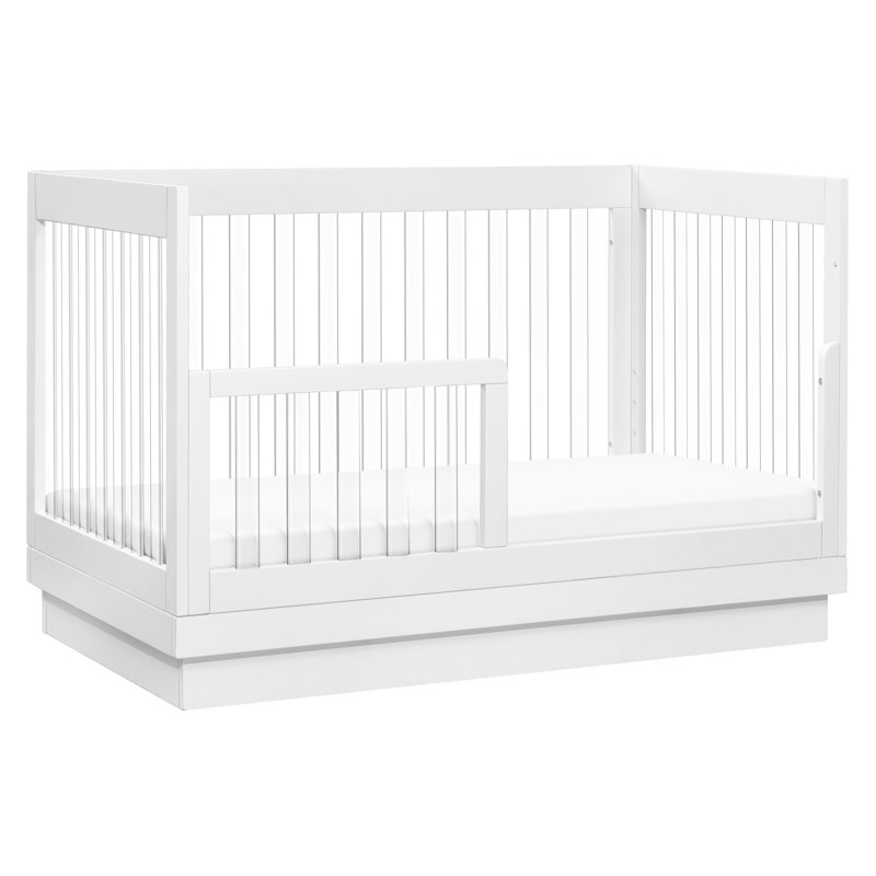 Babyletto Harlow 3 in 1 Convertible Crib White Acrylic Macklems